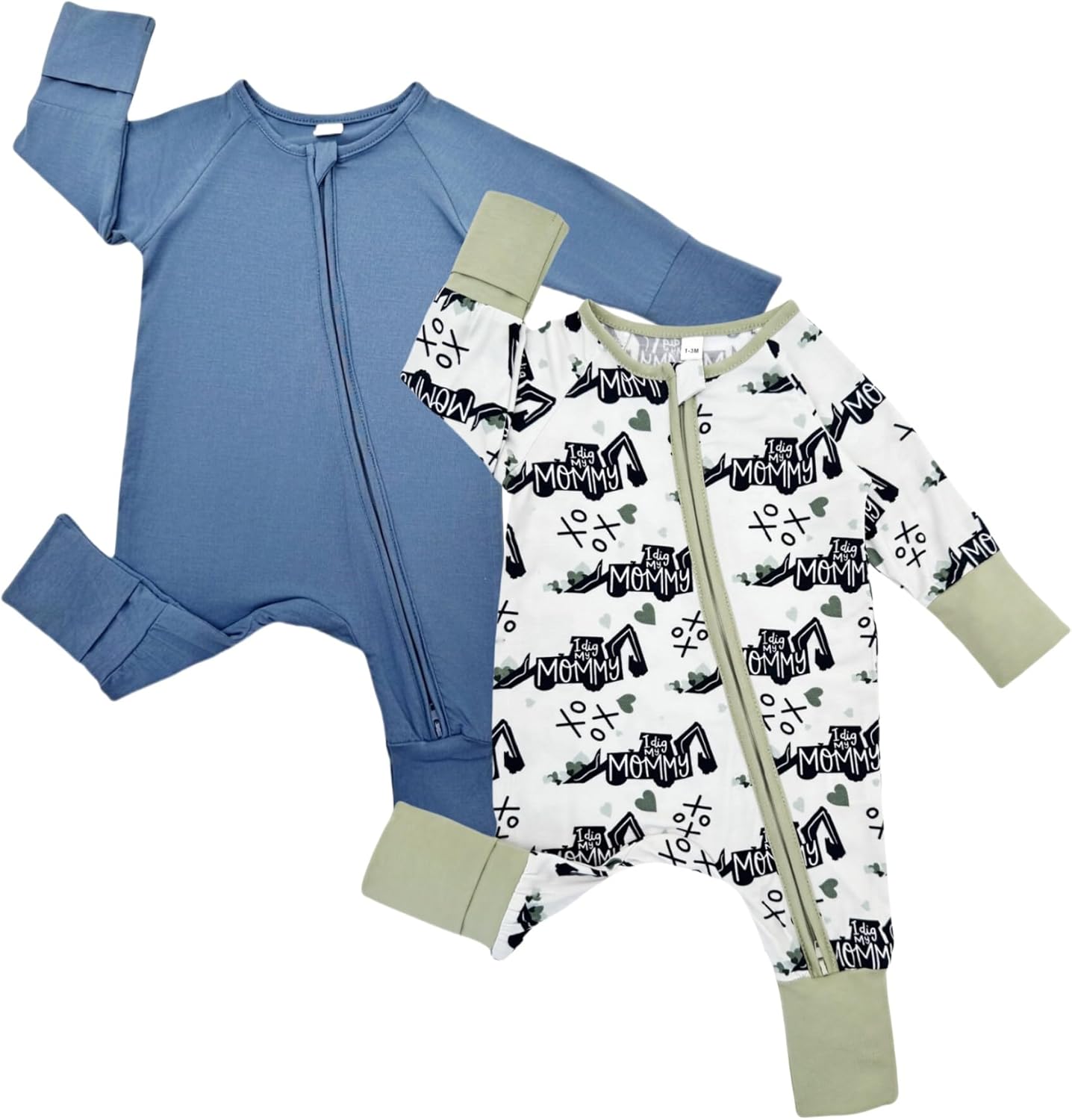 Bamboo Rayon Baby Pajamas for Newborns - Soft and Cozy Sleepers