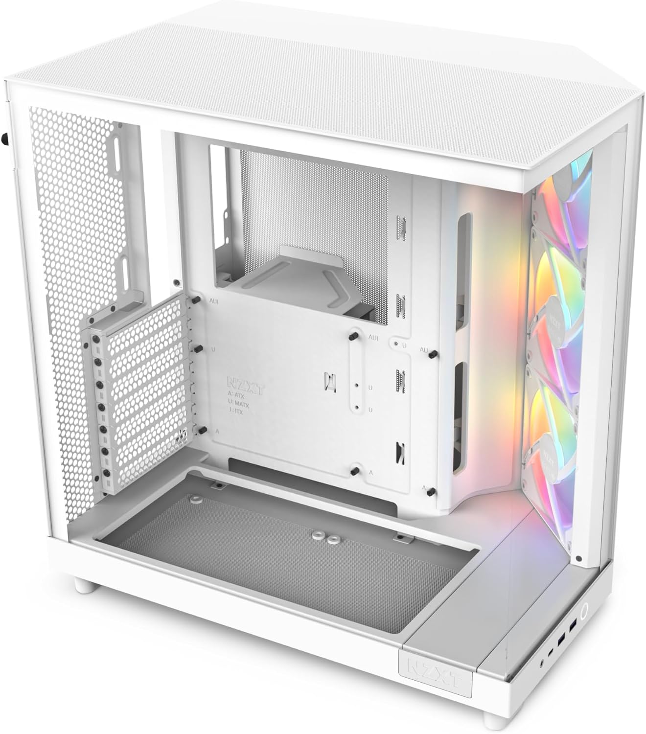 NZXT H6 Flow RGB Mid-Tower Case with Panoramic Glass Panels