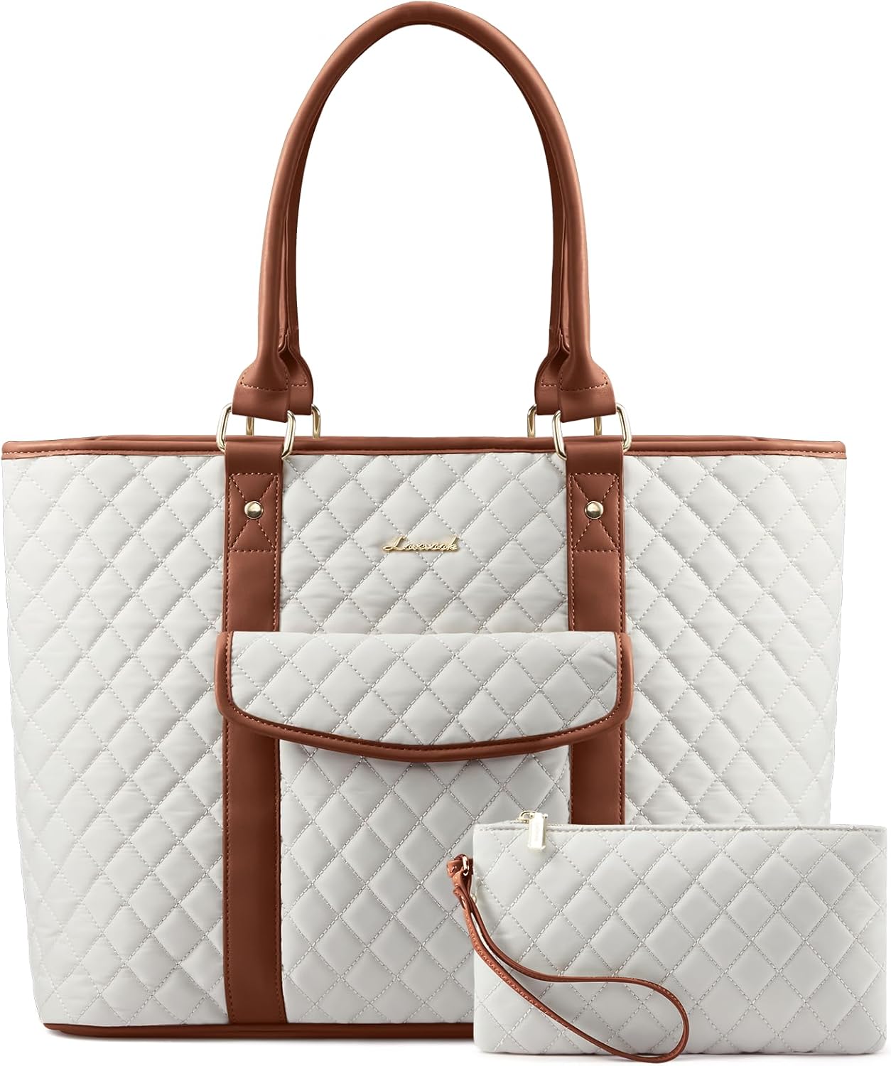 LOVEVOOK Laptop Tote Bag for Women 15.6 Inch - Stylish & Functional