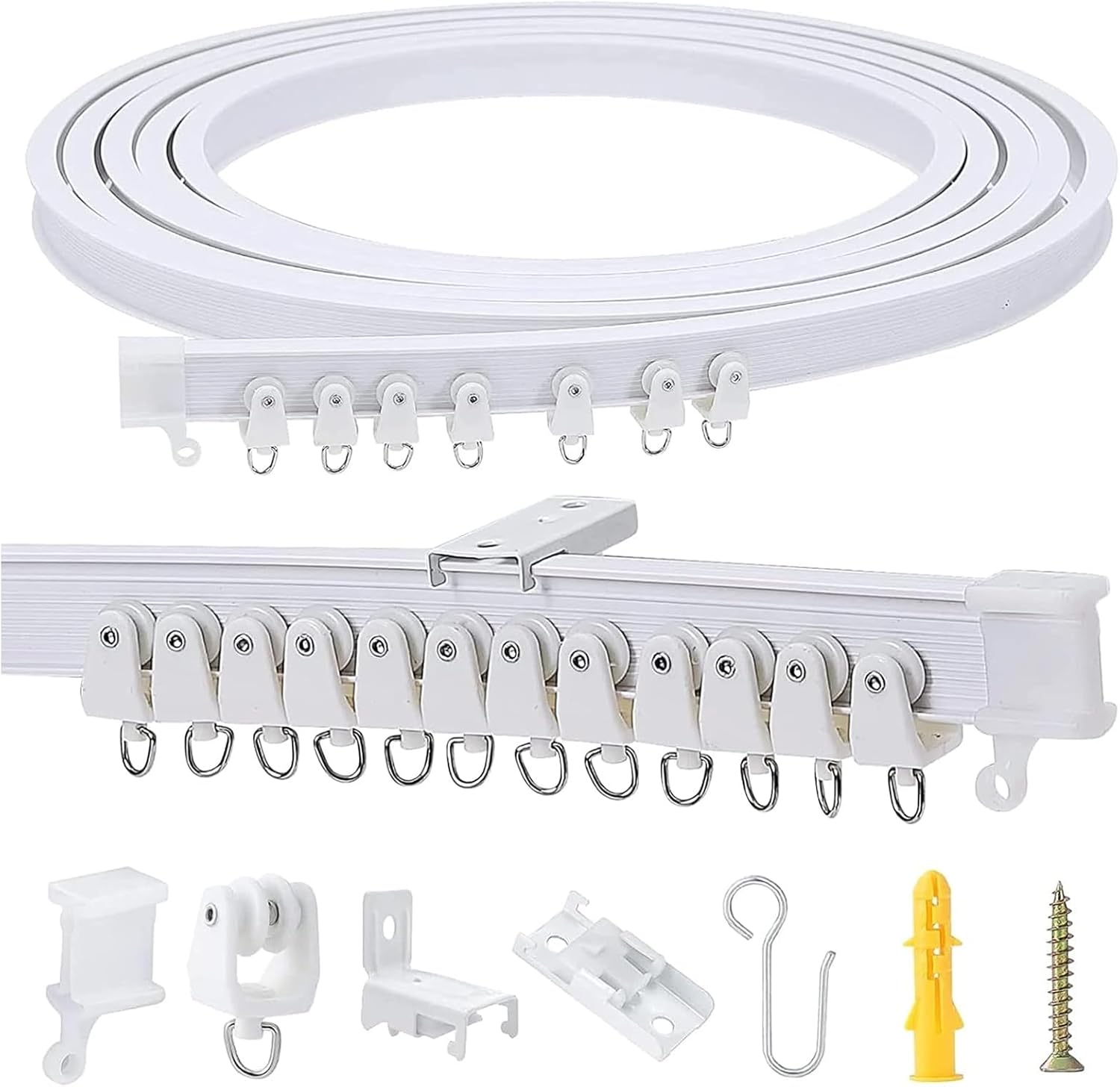 Flexible 3 Meter Ceiling Curtain Track - Versatile Solution