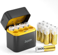 Long Lasting 3600mWh AA Li-ion Batteries - 12 Pack