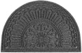 Mibao Door Mat Outdoor Indoor 23.5in x 35.5in Half Round - Durable