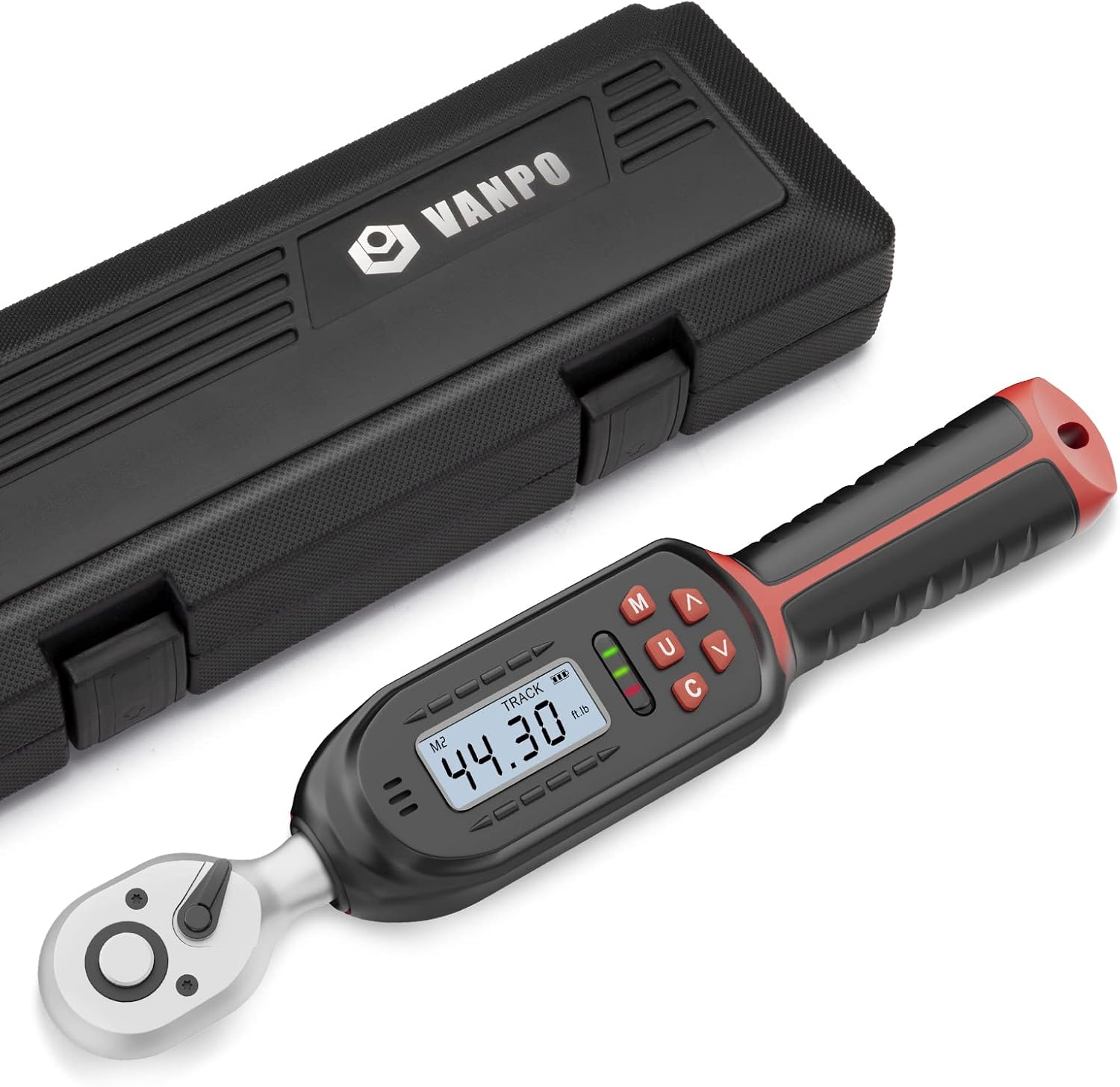 VANPO Digital Torque Wrench 3/8 Inch with Preset Values
