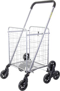Stair Climber Cruiser Cart Folding Grocery & Laundry Trolley - Smooth