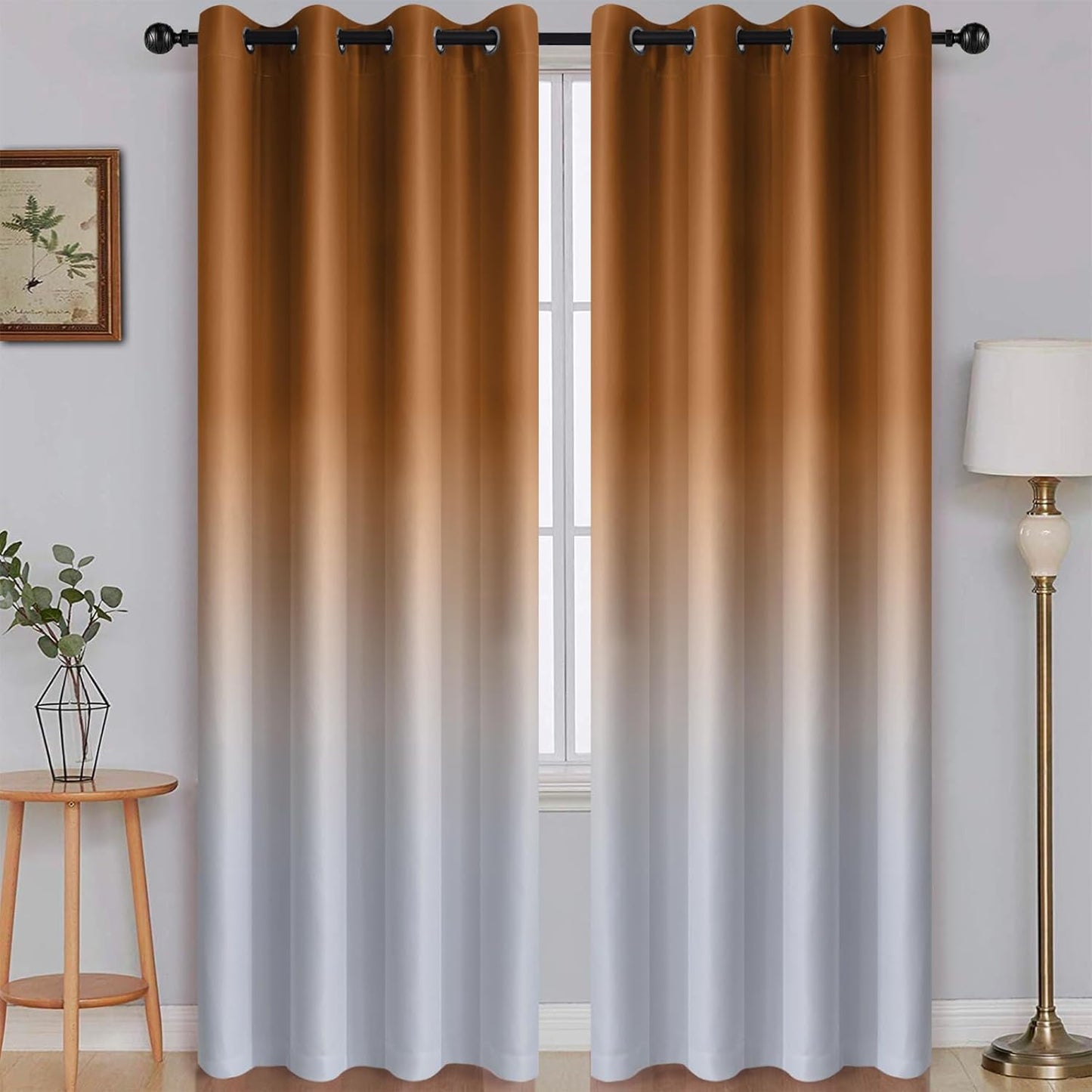 SimpleHome Ombre Room Darkening Curtains for Stylish Living Spaces