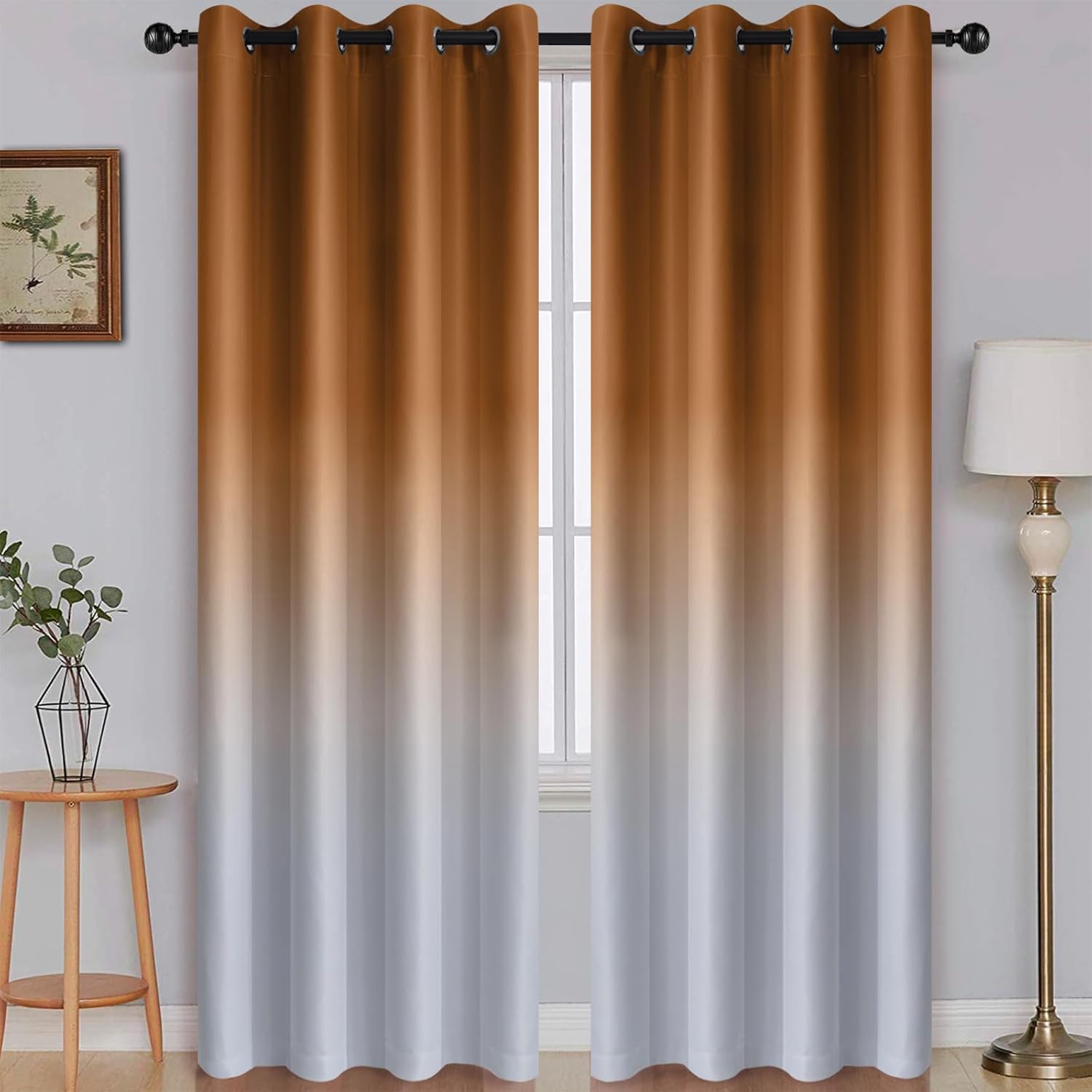 SimpleHome Ombre Room Darkening Curtains for Stylish Living Spaces