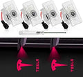 Uxcer Tesla Puddle Lights 4PCS Car Door Logo Projector Lights