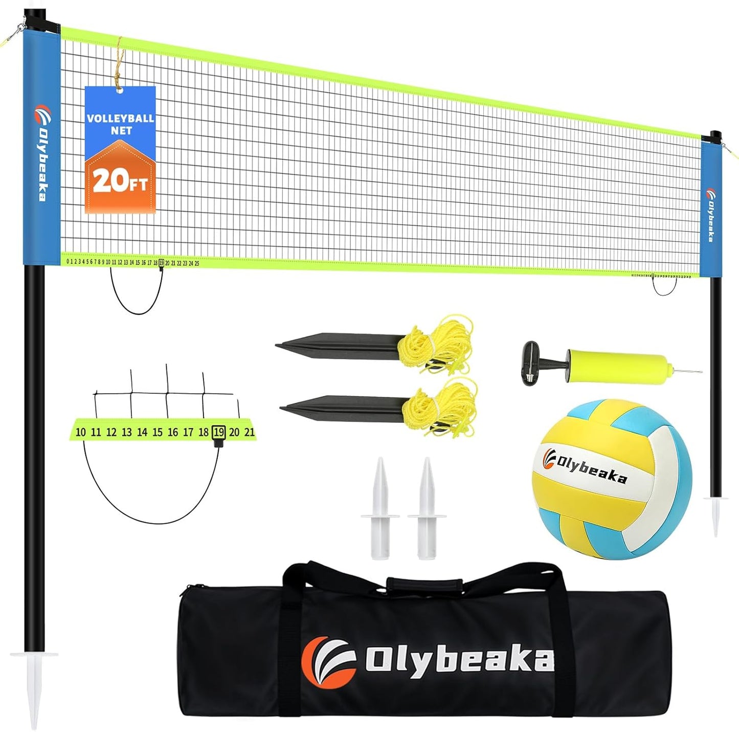 Portable Outdoor Volleyball Net Set for Backyard Fun and Games