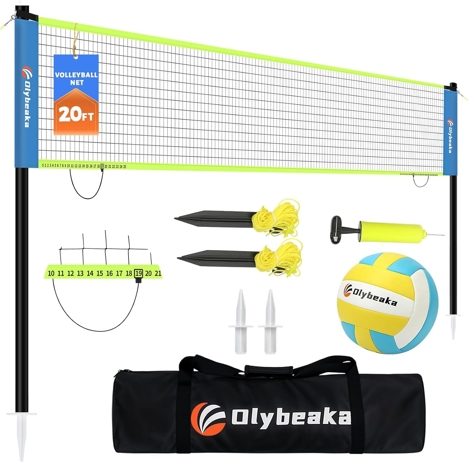 Portable Outdoor Volleyball Net Set for Backyard Fun and Games