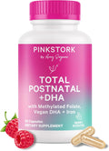 Pink Stork Postnatal Vitamins for Women with Vegan DHA - 1 Month