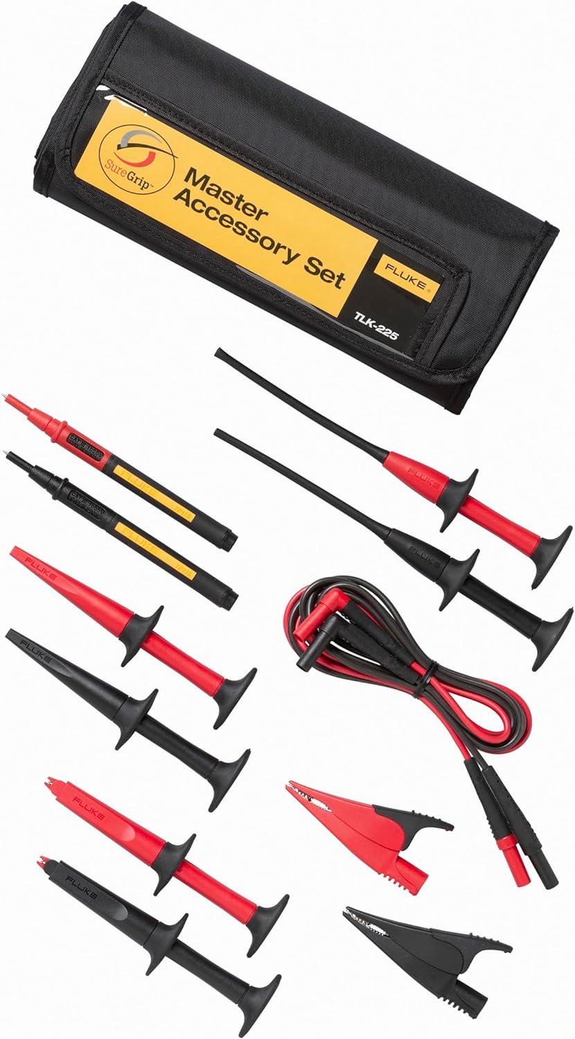Fluke TLK-225 SureGrip Master Accessory Set for Electrical Testing