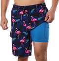 BRISIRA Mens Swim Trunks 9 in Inseam - Compression Liner Comfort Beach