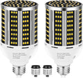 65W LED Corn Light Bulb 2 Pack - 7800LM Warm White 3000K