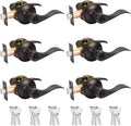 Probrico Entrance Lever Door Handle Oil Rubbed Bronze - 6 Pack