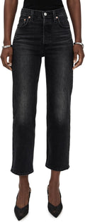 Levi's Womens Premium Ribcage Straight Ankle Jeans - High Rise Style