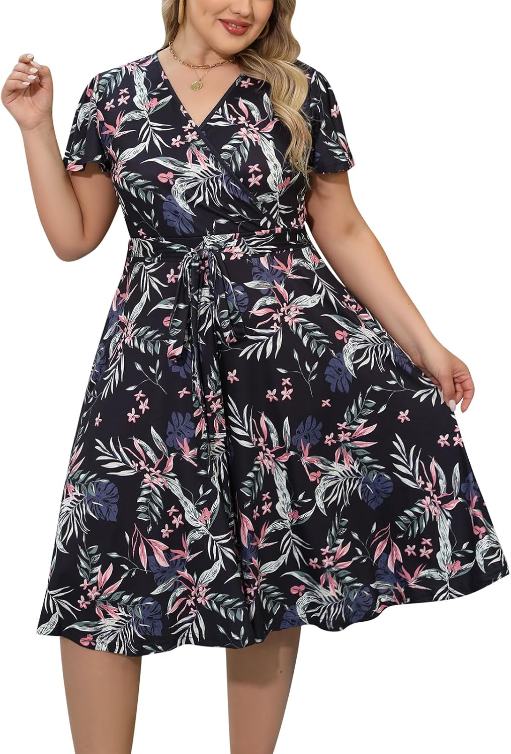 Nemidor Plus Size Dresses for Curvy Women Casual Summer Style