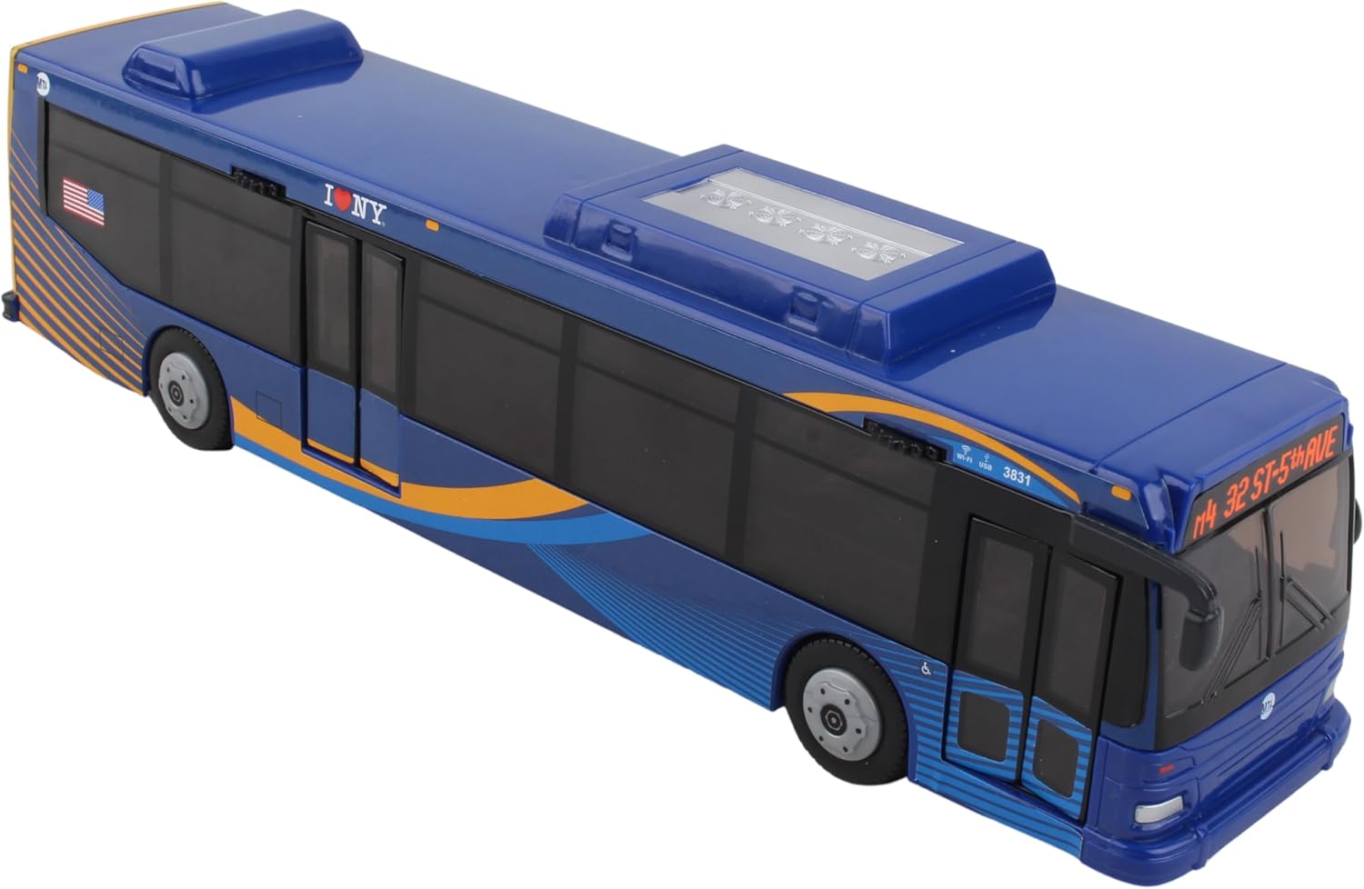 Daron MTA Bus 11-Inch Friction-Powered Toy for Kids Ages 3