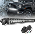 22 Inch Slim Single Row LED Light Bar - Focused Spot Beam for Off Road