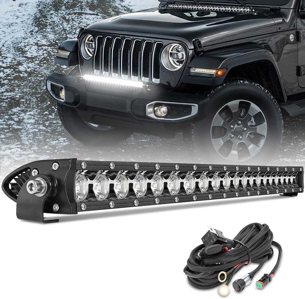 22 Inch Slim Single Row LED Light Bar for Off Road Vehicles