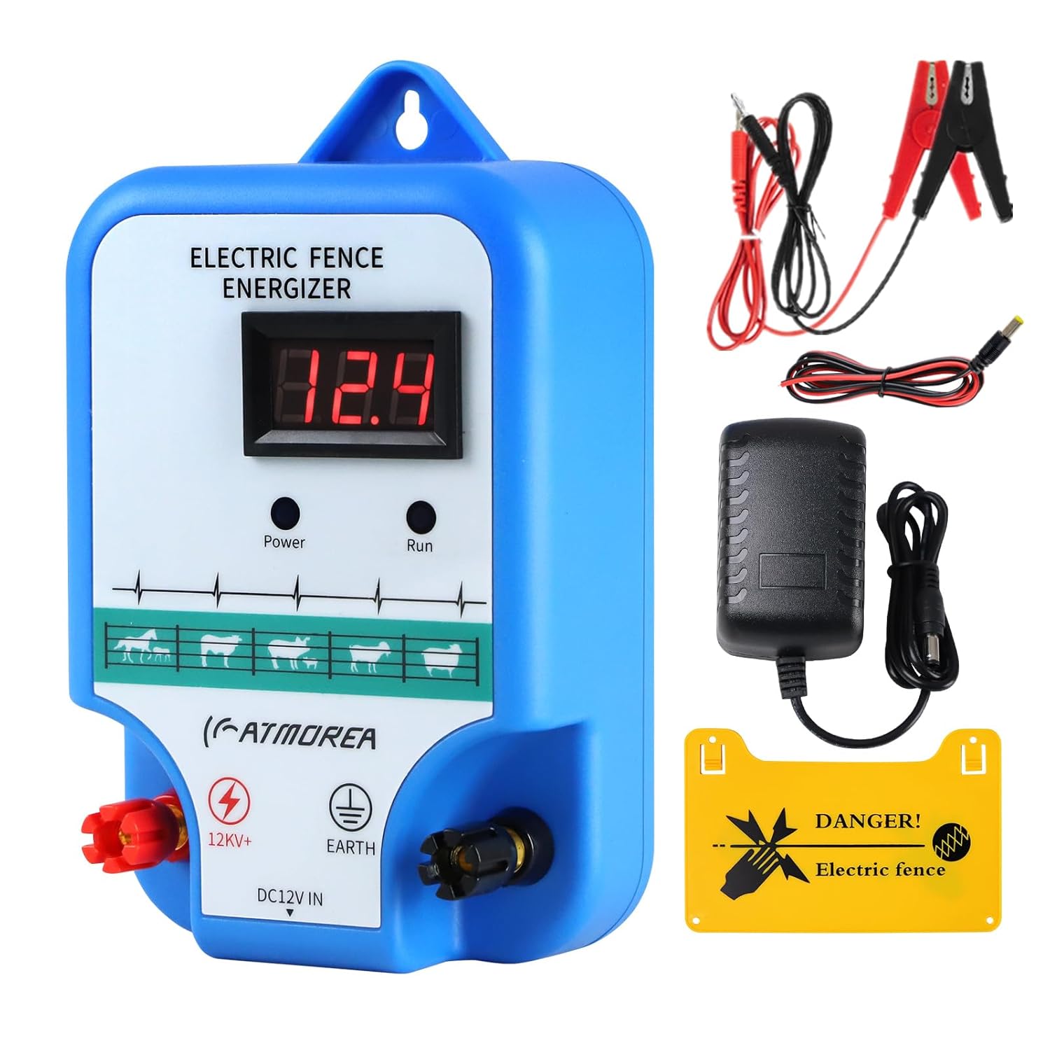 Electric Fence Charger - High-Power Output for Wildlife Control