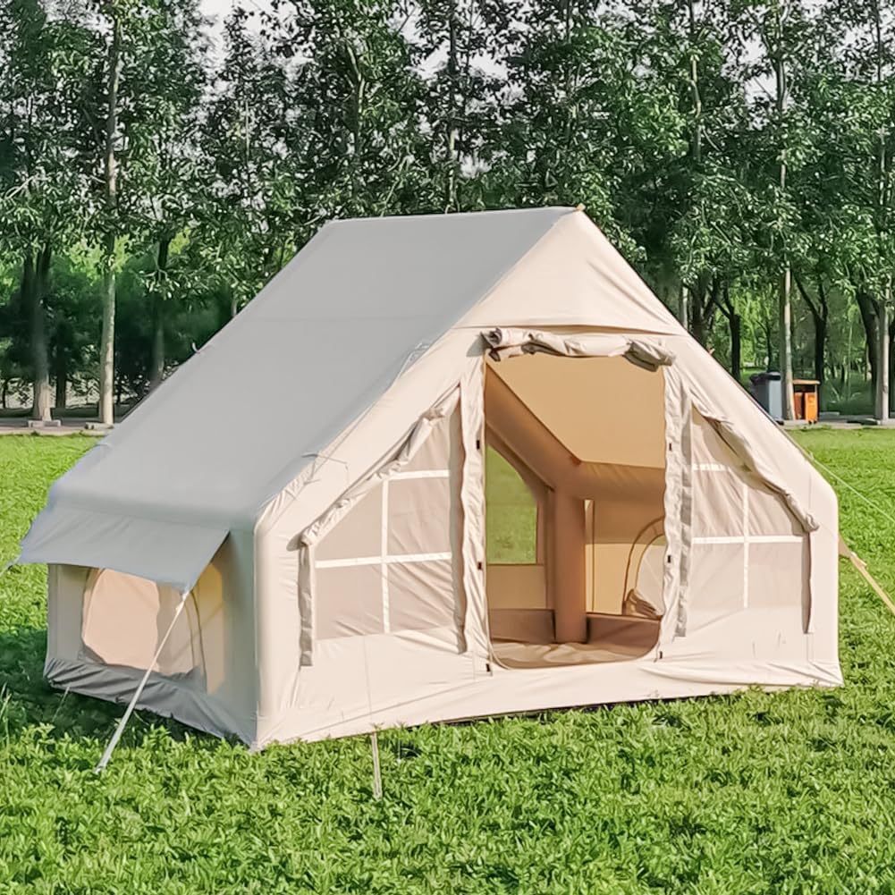 ZAFIED Inflatable Camping Tent - Easy Setup, Waterproof, 4 Seasons