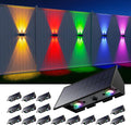 Color Changing Solar Up and Down Fence Lights - Multi Mode Outdoor