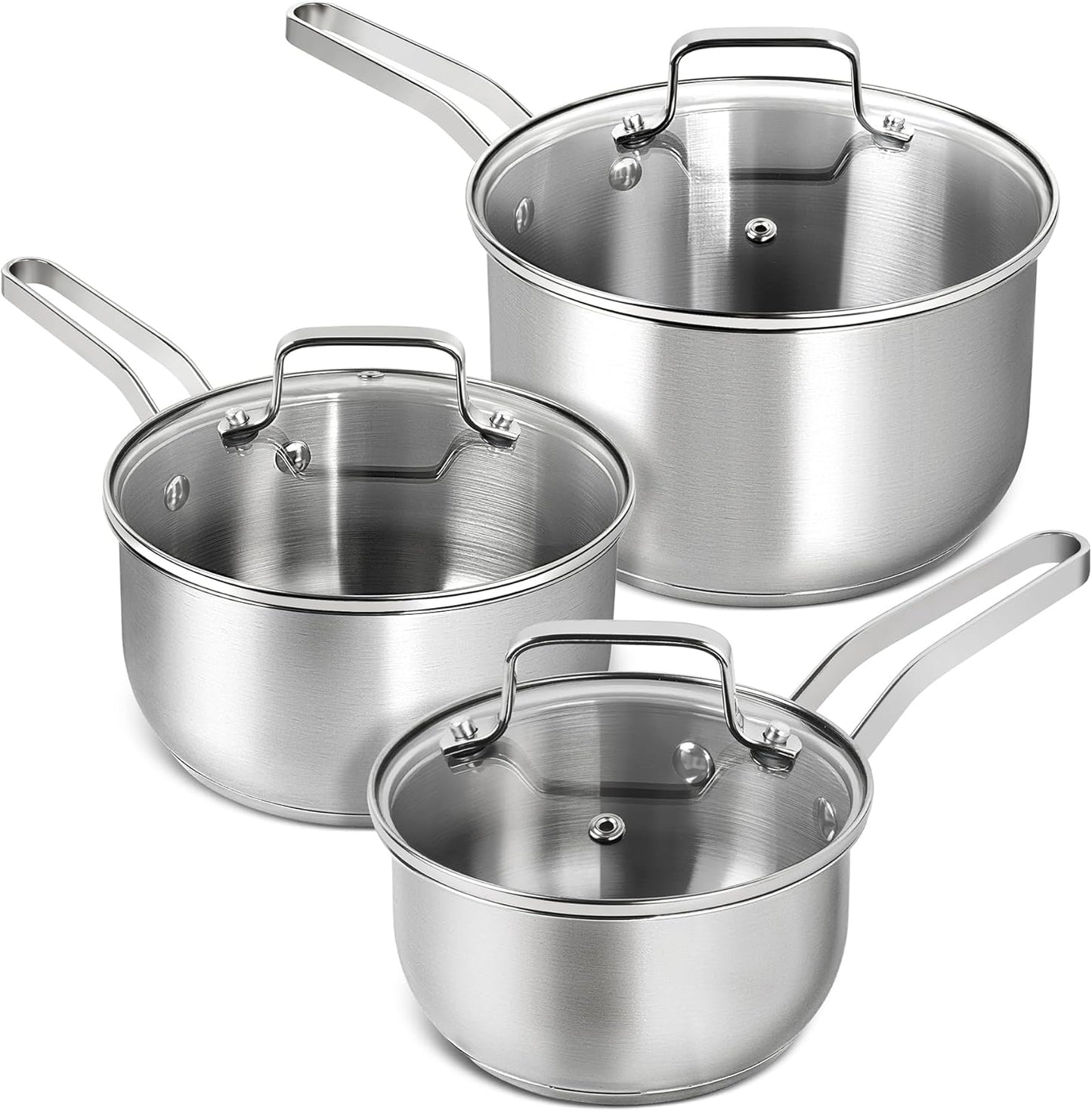 MICHELANGELO Stainless Steel Pot Set - Versatile Cooking Essentials