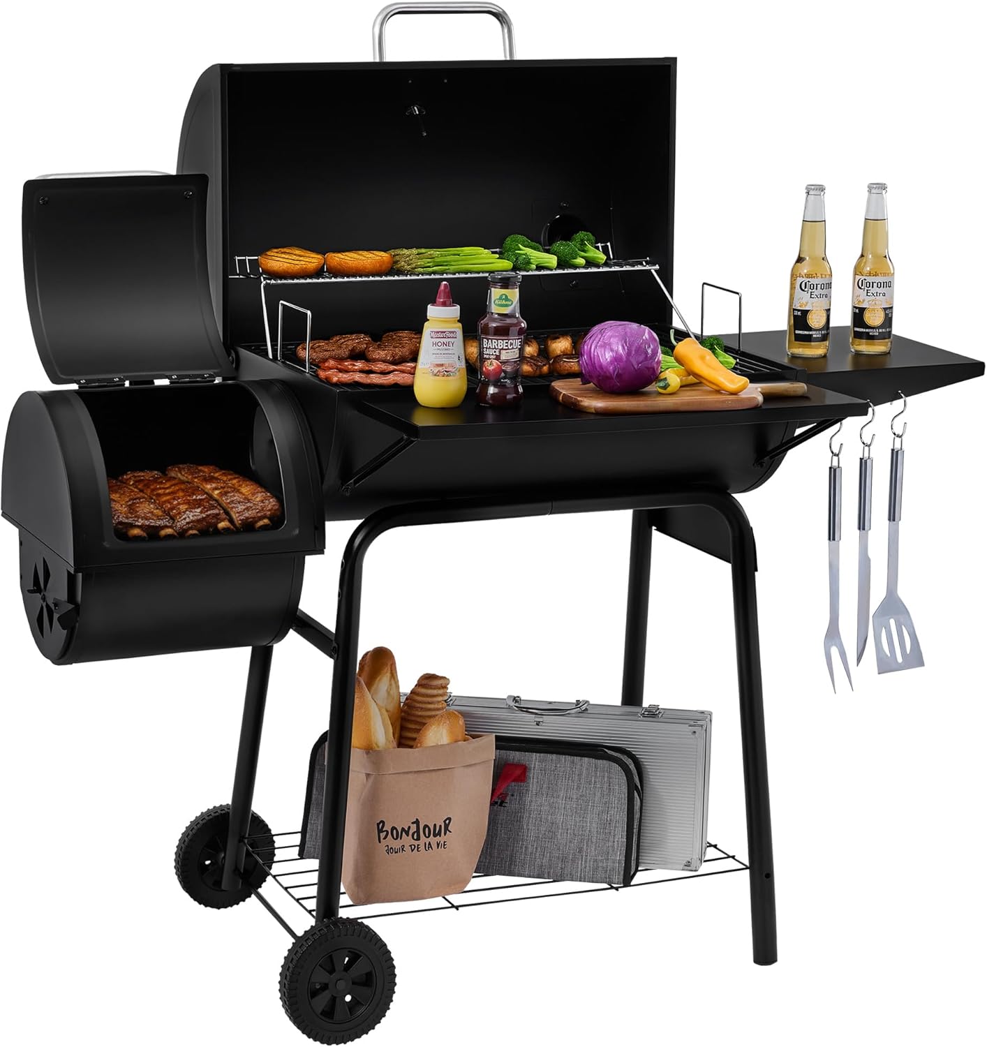 Royal Gourmet CC1830S BBQ Charcoal Grill and Offset Smoker Review