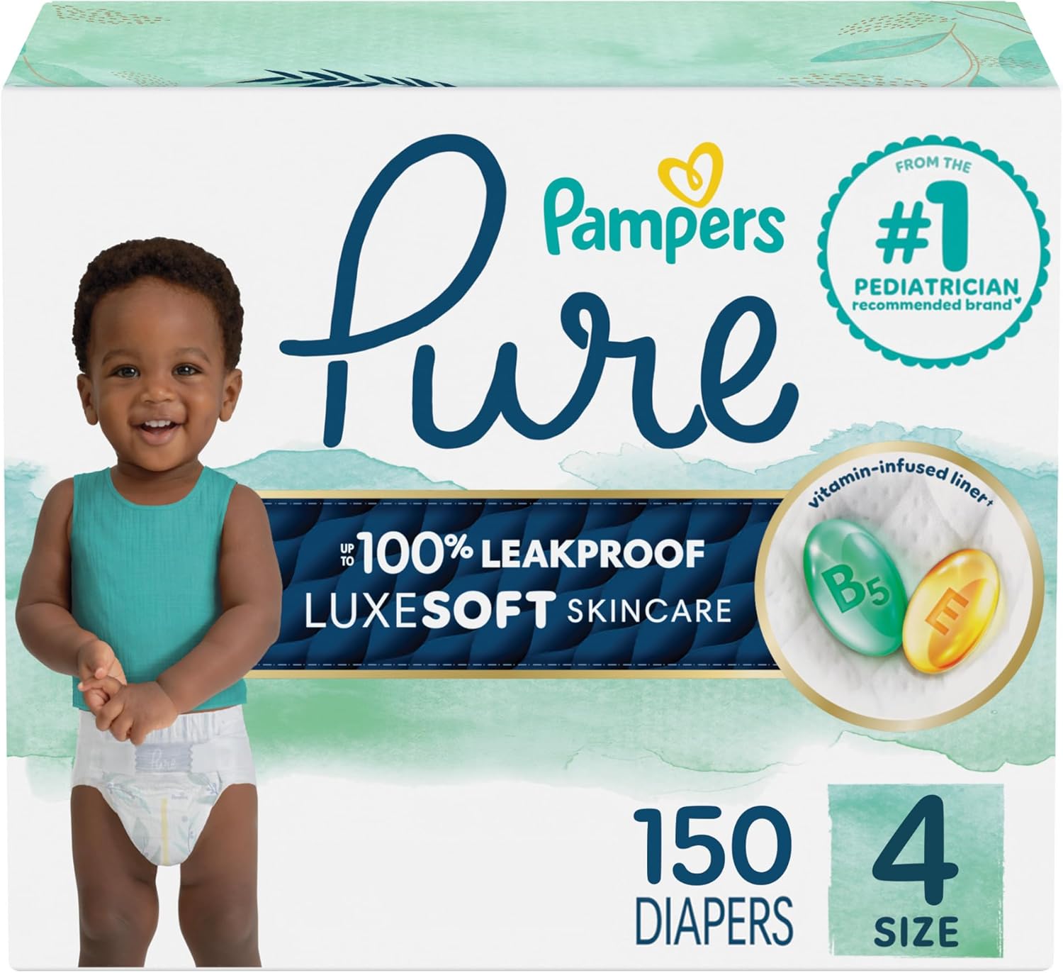 Pampers Pure Protection Baby Diapers Size 4 for Ultimate Comfort