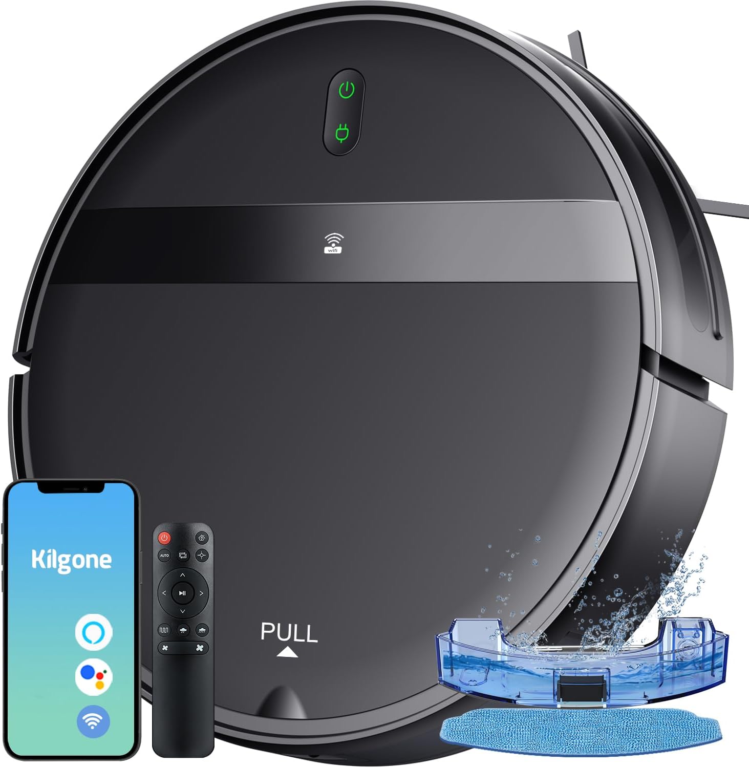 Robot Vacuum and Mop Combo for Pet Hair and Hard Floors