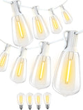 Outdoor String Lights 200FT Waterproof Patio Lights - Vintage Warm