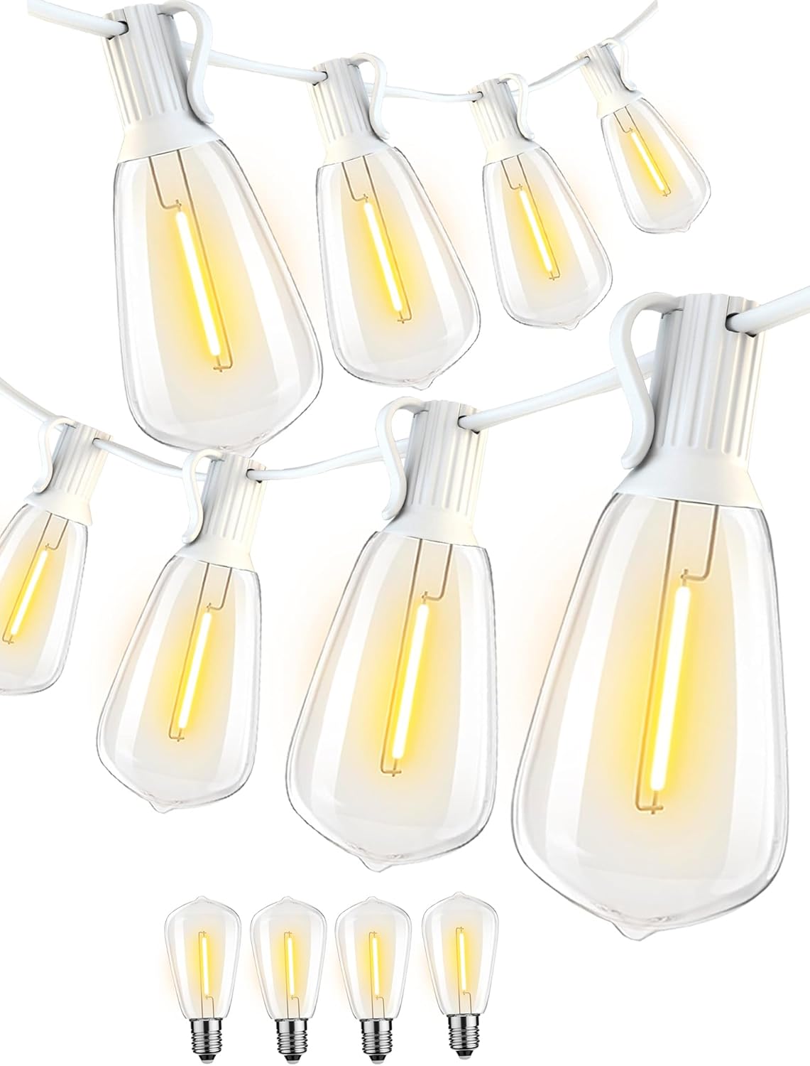 Outdoor String Lights 200FT Waterproof for Cozy Ambience