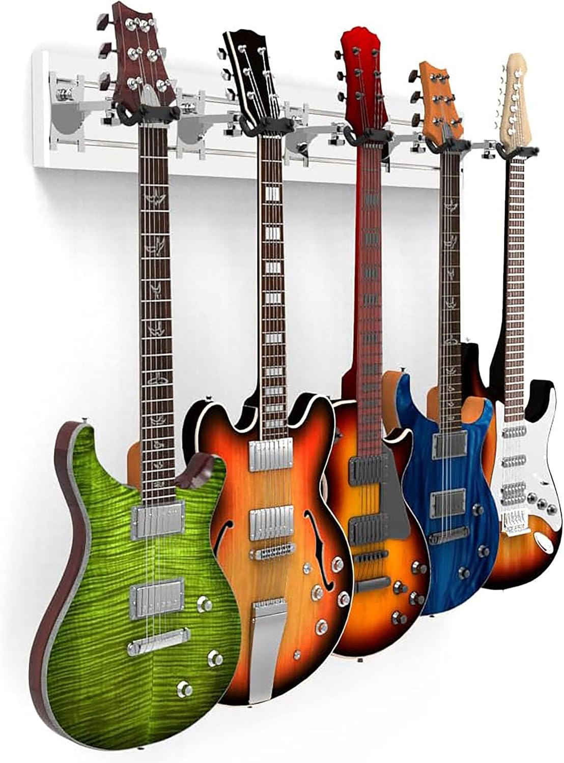 Securely Hang 5 Guitars & Ukuleles with DLDirect Wall Mount