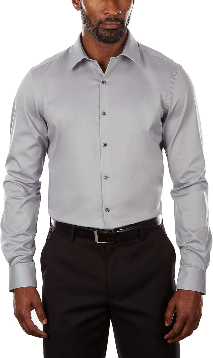 Van Heusen Men's Slim Fit Flex Collar Dress Shirt for Comfort