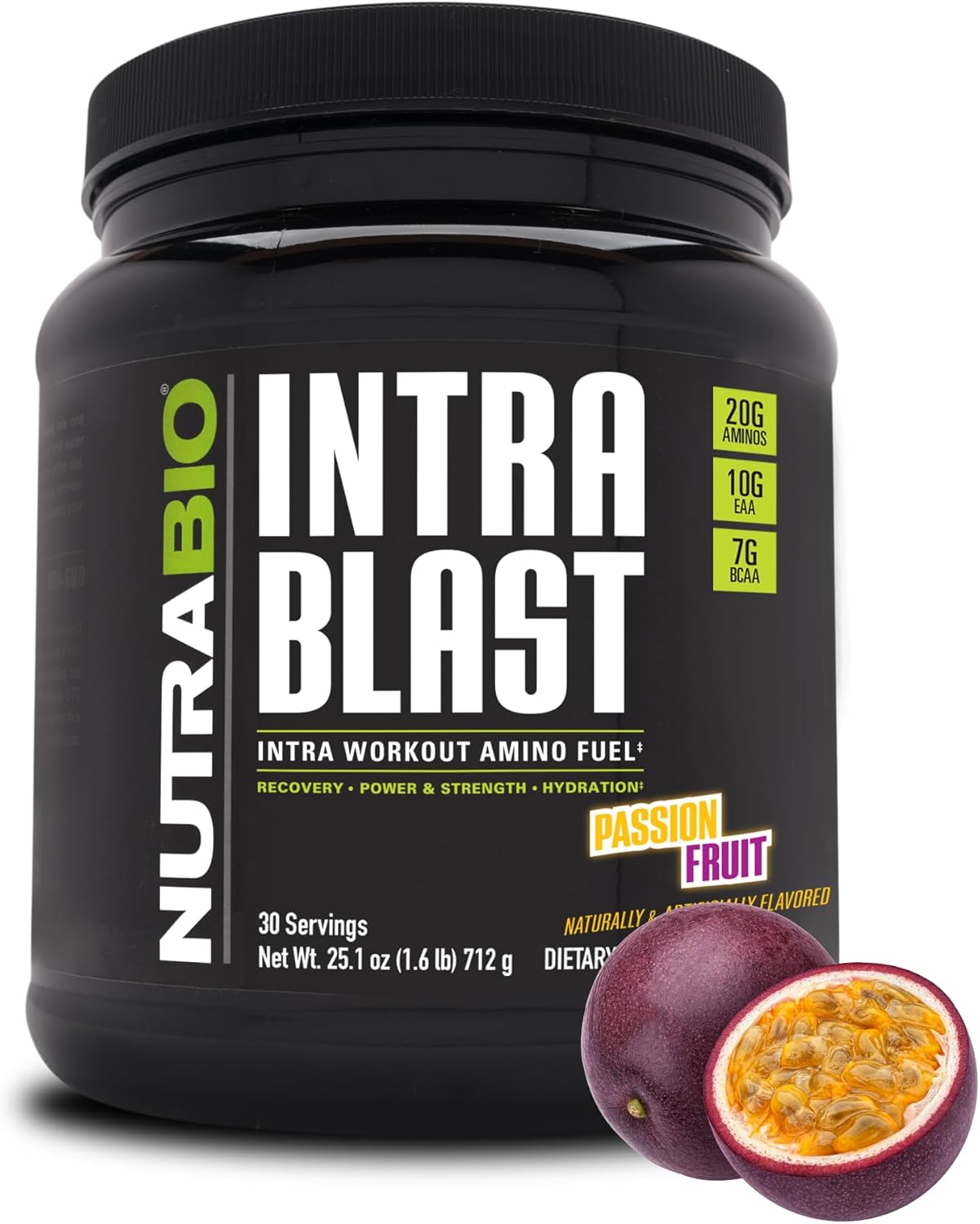 NutraBio Intra Blast BCAA Powder for Muscle Recovery & Hydration