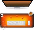 Heated Desk Pad Mouse Pad - Warm Desk Mat with 3 Heat Levels