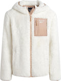 Reebok Girls Fleece Jacket - Cozy Sherpa Coat for Winter Wear