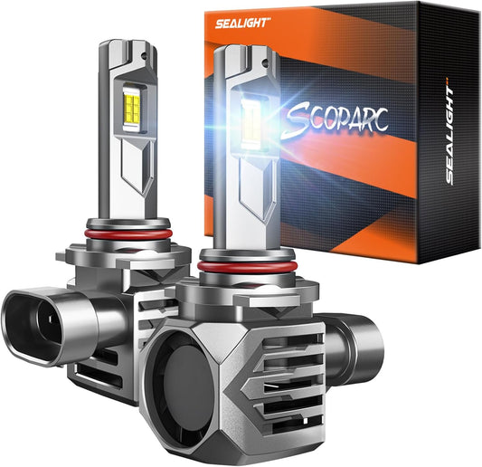 SEALIGHT Brightest 9005 Bulbs with 33000 Lumens for Clarity