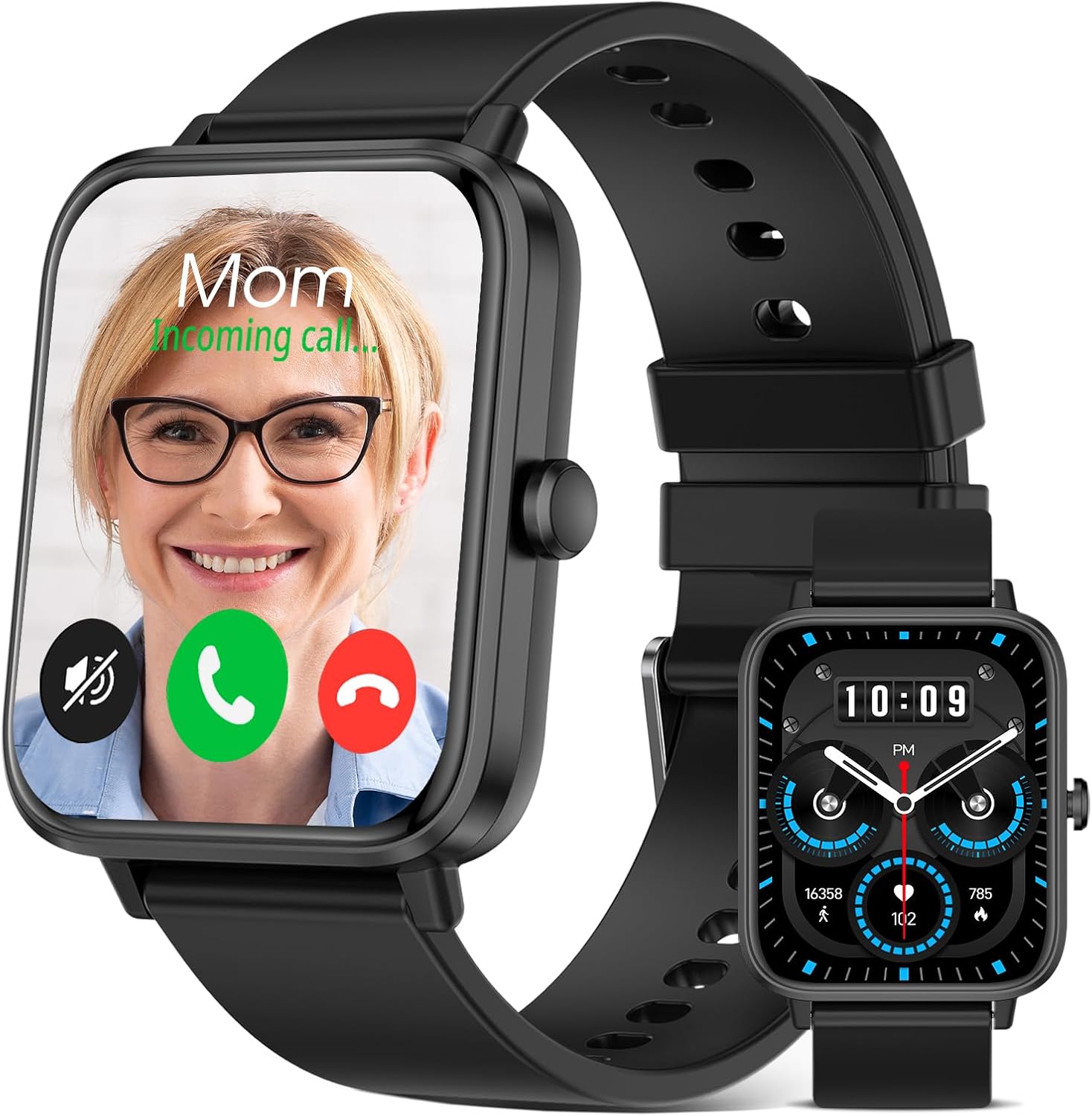 Smart HD Watch: Make Calls, Track Fitness, Waterproof!