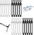 Silicone Cable Ties 20pc Reusable Cord Organizer - Neat Cable
