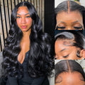 13x6 Body Wave Human Hair Lace Front Wig 24in - Natural Wave