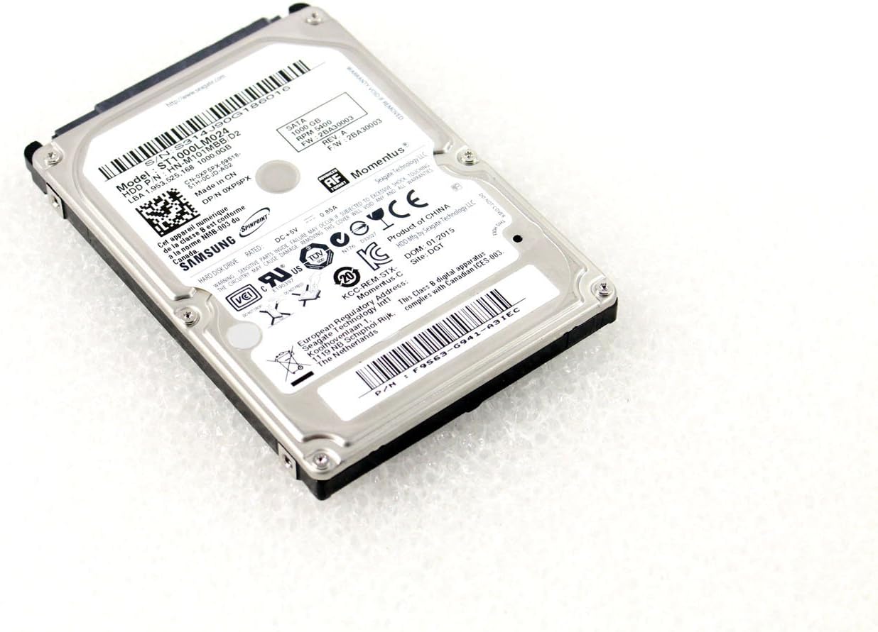 Seagate Momentus 1 TB 2.5-Inch SATA III Hard Drive for Storage