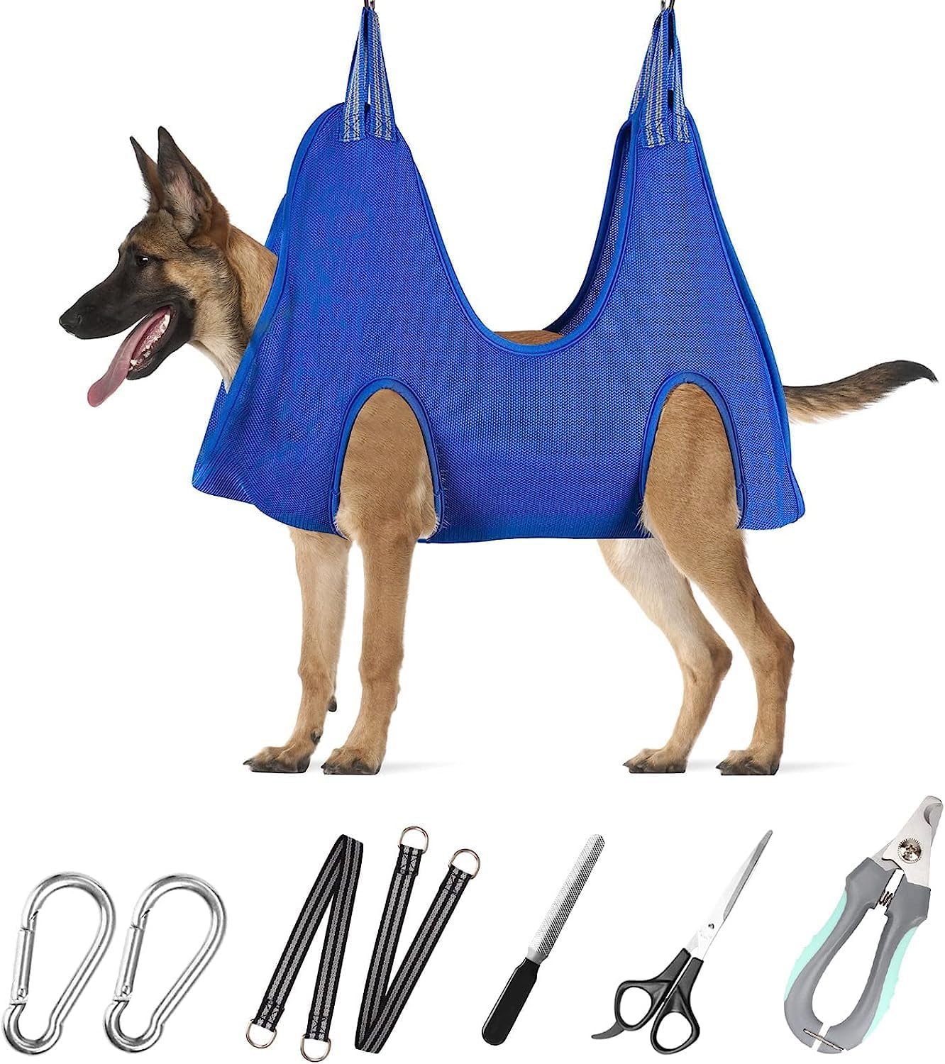 Pet Grooming Hammock for X-Large Dogs with Nail Clippers