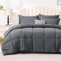 Twin XL Comforter Set Soot Grey - All Season 5-Piece Bedding