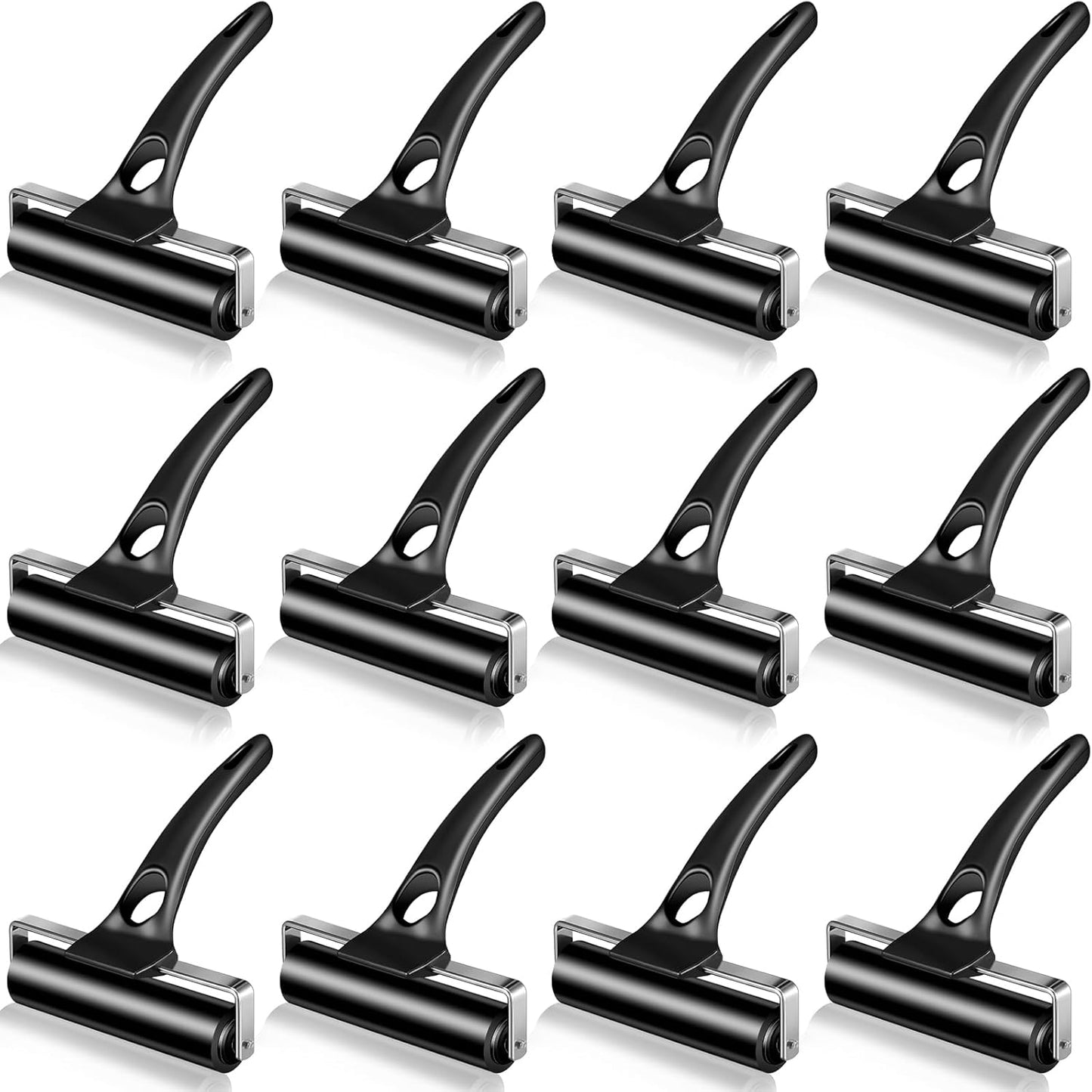 Frienda 12 Pcs Rubber Roller for Crafting and Printmaking