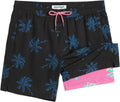 7 in Mens Swim Trunks with Compression Liner for Men - Quick Dry Fit