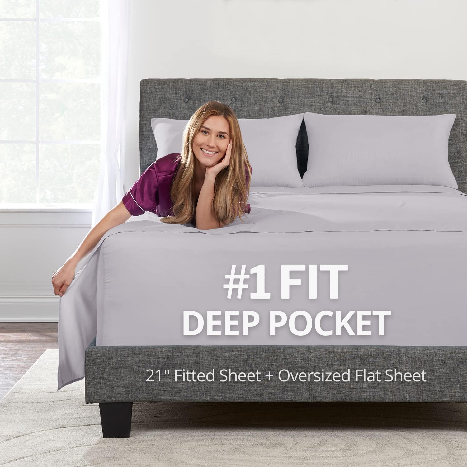 Extra Deep Pocket King Size Sheets Set for Ultimate Comfort