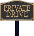 SmartSign Private Drive GardenBoss Statement Plaque - Durable Lawn
