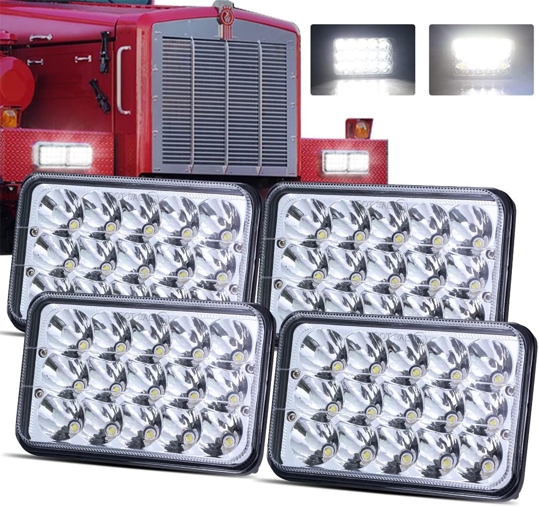 LEDUR 4x6 LED Headlights for Trucks and RVs - High Performance