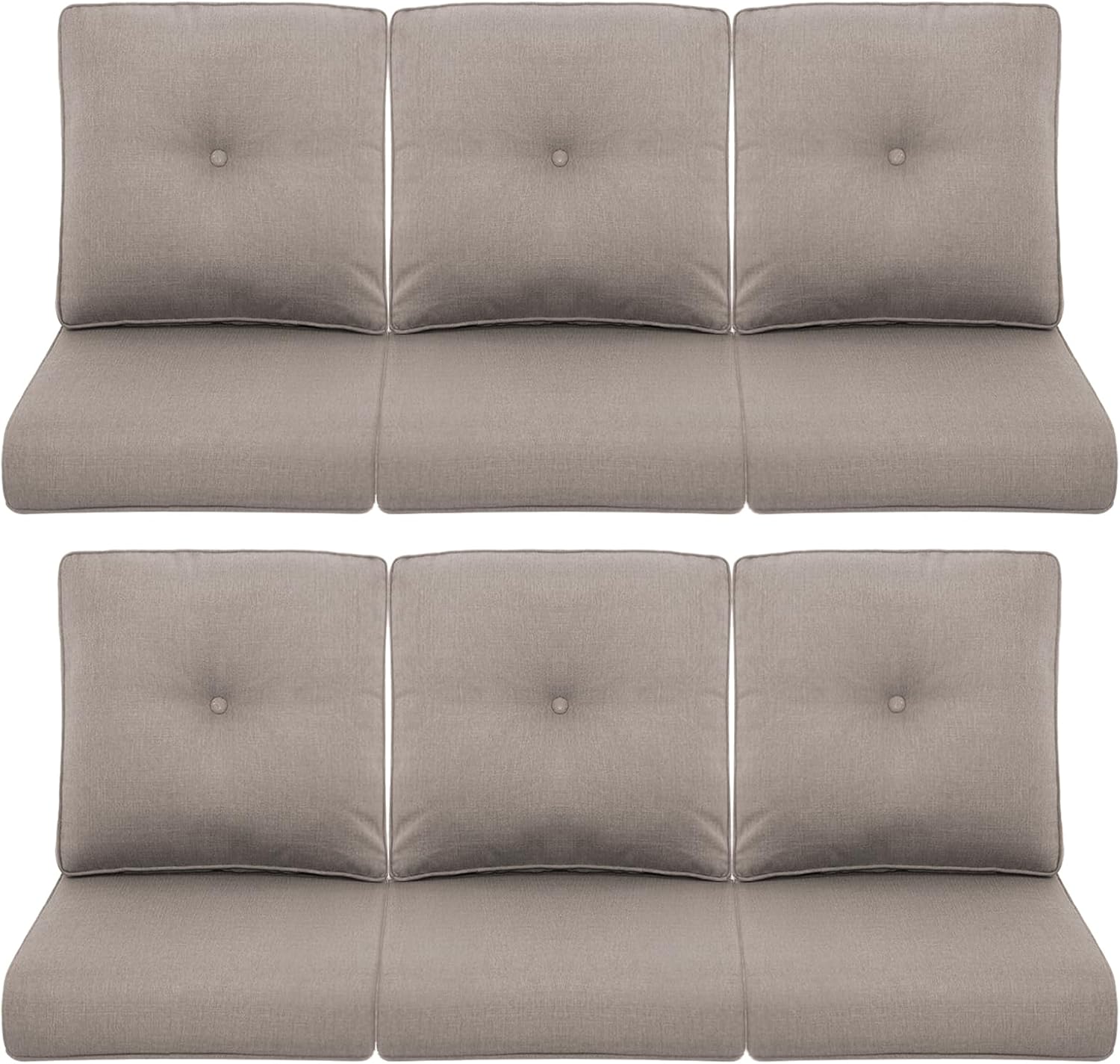 Patio Chair Cushions 6 Packs for Outdoor Furniture Comfort